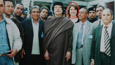 معلومات لا تعرفها عن ”الشقراء الغامضة ” التي كانت تحمي ”القذافي ”