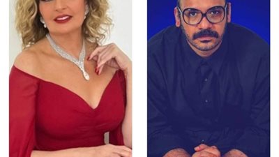 يسرا والمخرج محمود محمود في تونس بمهرجان «ياسمين الحمامات»