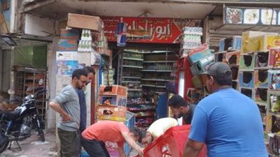 صور..«الجيزة» ترفع 1900 حالة اشغال بأحياء شمال وجنوب والعمرانية والهرم والحوامدية