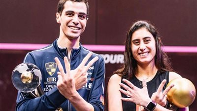 علي فرج لاعب أندية وادى دجلة يتوج بطولة العالم للإسكواش للمرة الرابعة في تاريخه