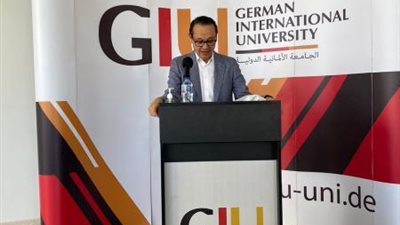 أشرف منصور :الجامعة الألمانية الدولية قدمت 20 منحة تميز أكاديمي بقيمة 1750 يورو لكل طالب