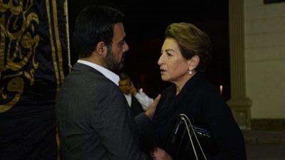 بالصور.. توافد النجوم على عزاء الفنان الكبير محمود ياسين