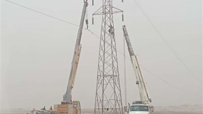 انجاز إصلاح برج «الكهرباء» وعودة التغذية لمدينة أبوسمبل في وقت غير مسبوق