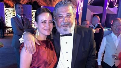 ريهام عبد الغفور تشارك ماجد الكدواني فرحته بزفاف ابنه يوسف