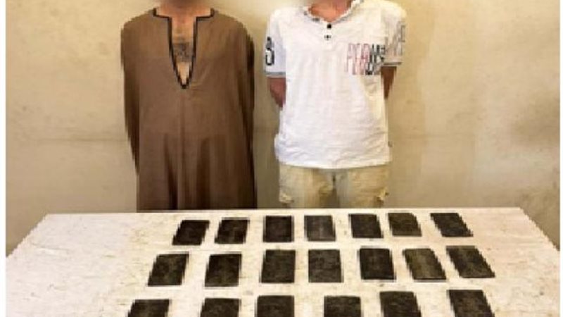 المتهمان والمضبوطات