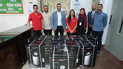 إل جي مصر  تدعم وحدة مصر الخير والشوربجي للغسيل الكلوى  بـ 10 أجهزة تنقية هواء