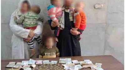 حقيقة تداول صورة لسيدة تقوم بإستغلال أطفال بالتسول فى القاهرة