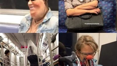 آخر تقاليع كورونا.. ما بين المايوه والصندوق الخشبي .. تعرف على أغرب كمامات مترو الأنفاق بنيويورك