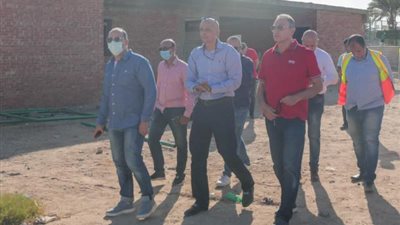 الخطيب يتابع العمليات الإنشائية بأهلي مدينة نصر