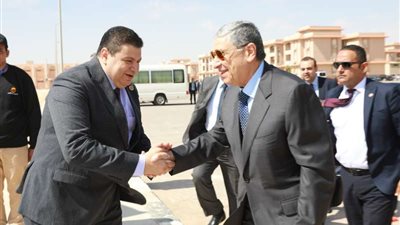 رئيس «المحطات النووية» يستقبل وزير الكهرباء ومدير «روساتوم» بموقع الضبعة.. صور