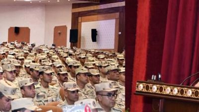 وزير الدفاع يشهد تنفيذ المرحلة الرئيسية لمشروع مراكز القيادة التعبوى للجيش الثالث الميدانى