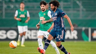 بالارقام..تقييم محمد النني في مباراة آرسنال ضد رابيد فيينا