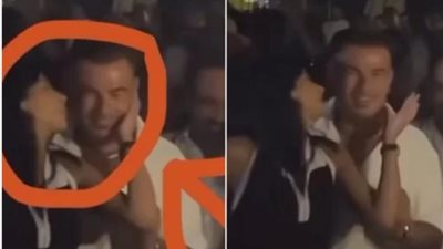 مين دي كمان!!. عمرو دياب يثير الجدل بالظهور مع فتاة مجهولة