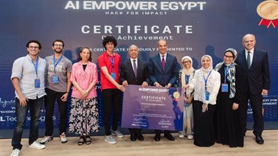 فوز طلاب الجامعة الألمانية بالقاهرة بالمركزين الأول والثالث في هاكثون تحسين كفاءة المياه باستخدام الذكاء الإصطناعي