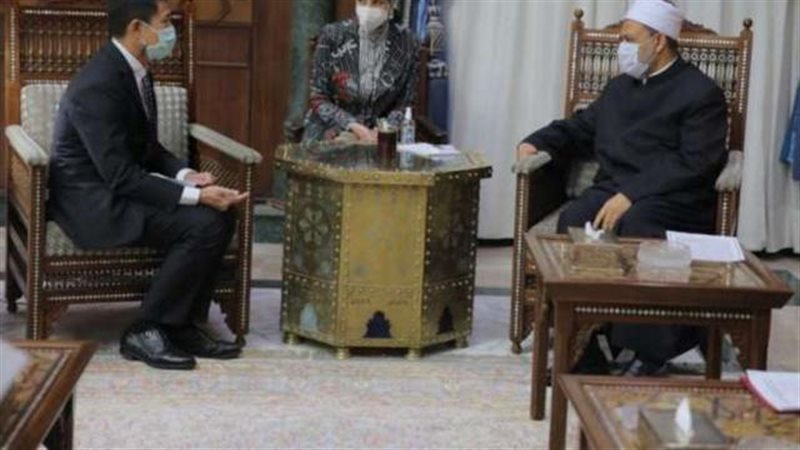 لقاء شيخ الأزهر وسفير