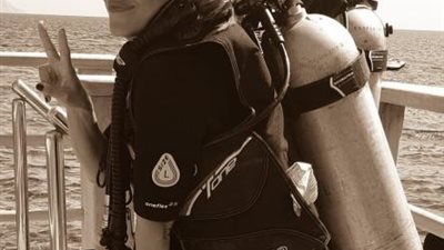 بـ ملابس الغوص.. ريهام عبد الغفور توجه نصيحة لمتابعيها