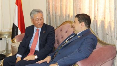 رئيس «المحطات النووية» يستقبل السفير الكورى بالمدينة السكنية لموقع محطة الضبعة