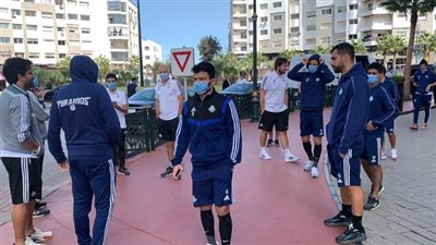 بالصور.. جولة مشي حرة بالرباط للاعبي بيراميدز قبل مباراة النهائي