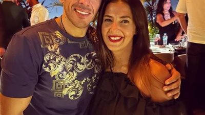 دنيا سمير غانم تهنئ زوجها بعيد ميلاده علي طريقتها الخاصة