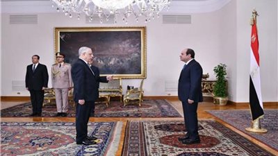 الرئيس السيسي يشهد أداء حلف اليمين للمستشار محمد شوقي عياد نائباً عاماً