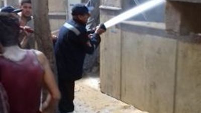 الحماية المدنية بالقاهرة تسيطر على حريق مسجد صقر قريش بالبساتين