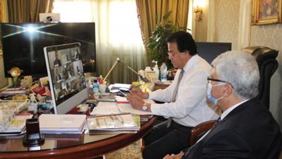 وزير التعليم العالى يلتقى عددًا من العلماء المصريين بالجامعات اليابانية