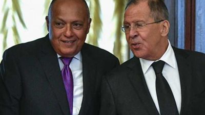 تفاصيل مباحثات شكرى مع نظيره الروسى