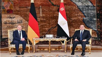 ماذا دار في لقاء الرئيس السيسي والمستشار الألماني أولاف شولتز؟