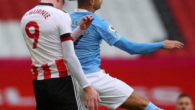 الشوط الأول.. مانشستر سيتي يتقدم على شيفيلد يونايتد 1-0