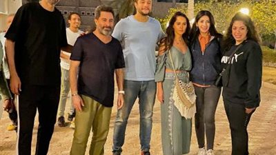 شاهد.. الفيشاوي وياسمين رئيس ومحمد علاء في كواليس فيلم ”قمر 14”