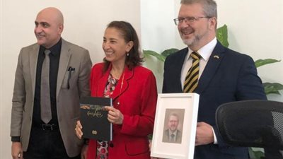 جامعة مصر للمعلوماتية تستقبل سفير ليتوانيا لبحث سبل التعاون وتنشيط العلاقات الأكاديمية والتبادل الطلابي