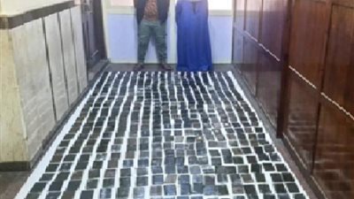 ضبط 500 طربة حشيش بحوزة إثنين من العناصر الإجرامية بالإسكندرية