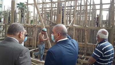 رئيس جامعة الأزهر يتفقد إنشاءات المسجد الجديد الذي يقام بالجهود الذاتية