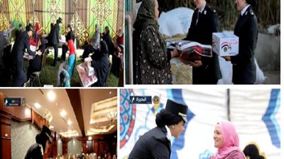 وزارة الداخلية تواصل توزيع المساعدات العينية على السيدات وخاصة المرأة المعيلة