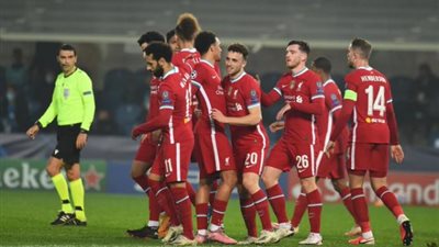 جوتا يقود ليفربول للتقدم على أتالانتا بثنائية دون رد في الشوط الأول