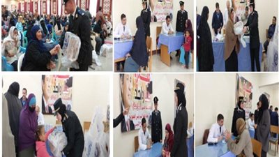 وزارة الداخلية توجه قافلة إنسانية وطبية بنطاق محافظة الفيوم