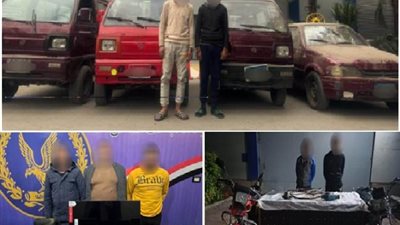 أجهزة مديرية أمن القاهرة تواصل ضبط العناصر الإجرامية واللصوص
