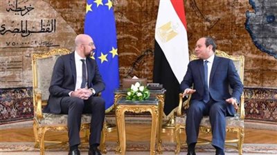 تفاصيل مباحثات السيسى مع رئيس المجلس الأوروبى