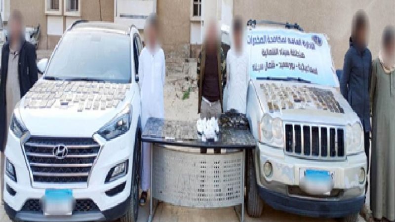 المتهمين والمضبوطات
