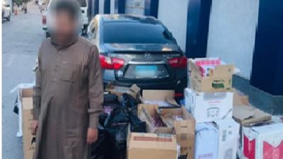 بالصورة ..تفاصيل ضبط 12500 عبوة سجائر مهربة جمركياً بحوزةسائق بمطروح