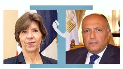 شكري لنظيرته الفرنسية: نرفض أي تصريحات تشجع على مغادرة الفلسطينيين لأرضهم