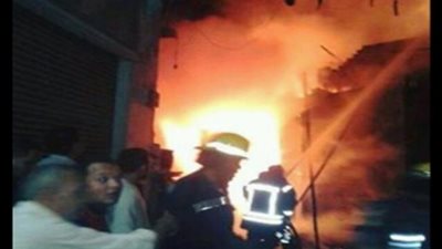 عاجل.. اندلاع حريق كبير في فندق تحت الإنشاء بالغردقة وإصابة 35 شخصا