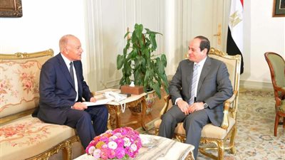 الرئيس السيسي يبحث مع أبو الغيط جهود وقف إطلاق النار في غزة