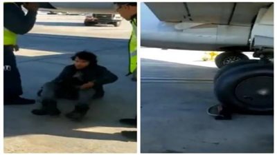 قصة شاب جزائري وصل إلى فرنسا معلقا فى عجلة الطائرة