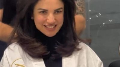 درة بإطلالة مختلفة فى أحدث ظهور لها