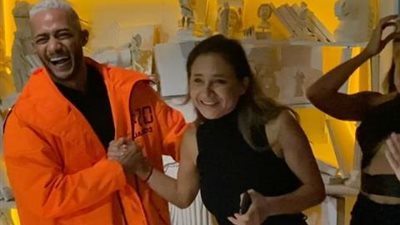 محمد رمضان ونيللي كريم يكسران مطعم شهير بدبي ”فيديو”