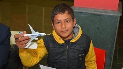 مصر للطيران تمنح أطفال مستشفى 57357 تجربة فريدة في عالم الطيران