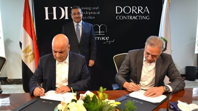 شركة التعمير والإسكان للاستثمار العقاري HDP  توقع عقد مقاولات مع الشركة الهندسية للإنشاء والتعمير CRC-DORRA