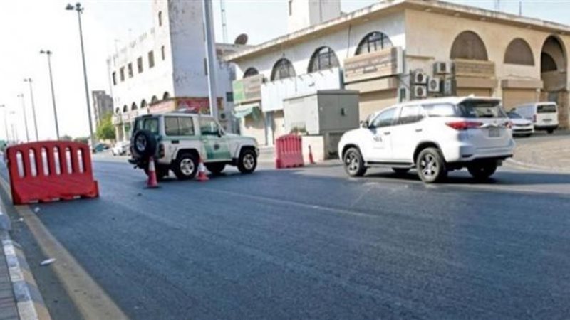 حاجز للشرطة السعودية