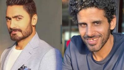 ”مبروك يا عالمي”.. حمدي الميرغني يهنئ تامر حسني على فيلم ”مش أنا”